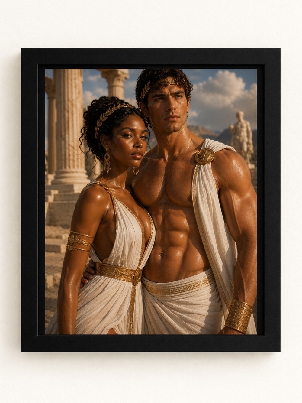 8x10 Framed Mythic Couple Art Print